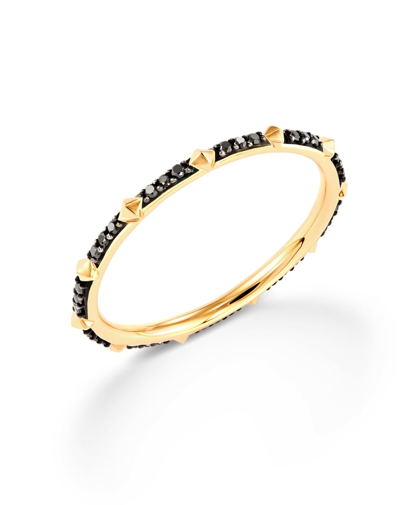 Astrid 14k Gold Ring in Black Diamond image number 2